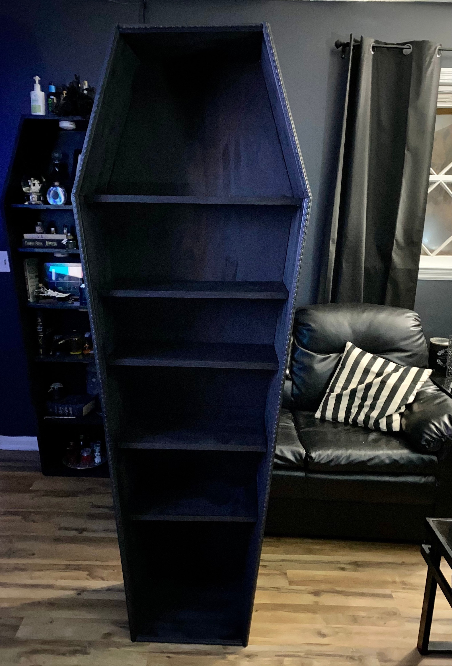 Coffin Bookshelf/ 6ft Coffin Shelf/ Lifesize Coffin Bookcase/ Etsy