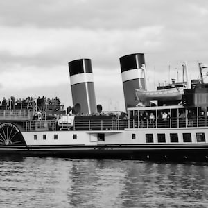 Statek parowy Waverley, wydruk fotograficzny artystyczny