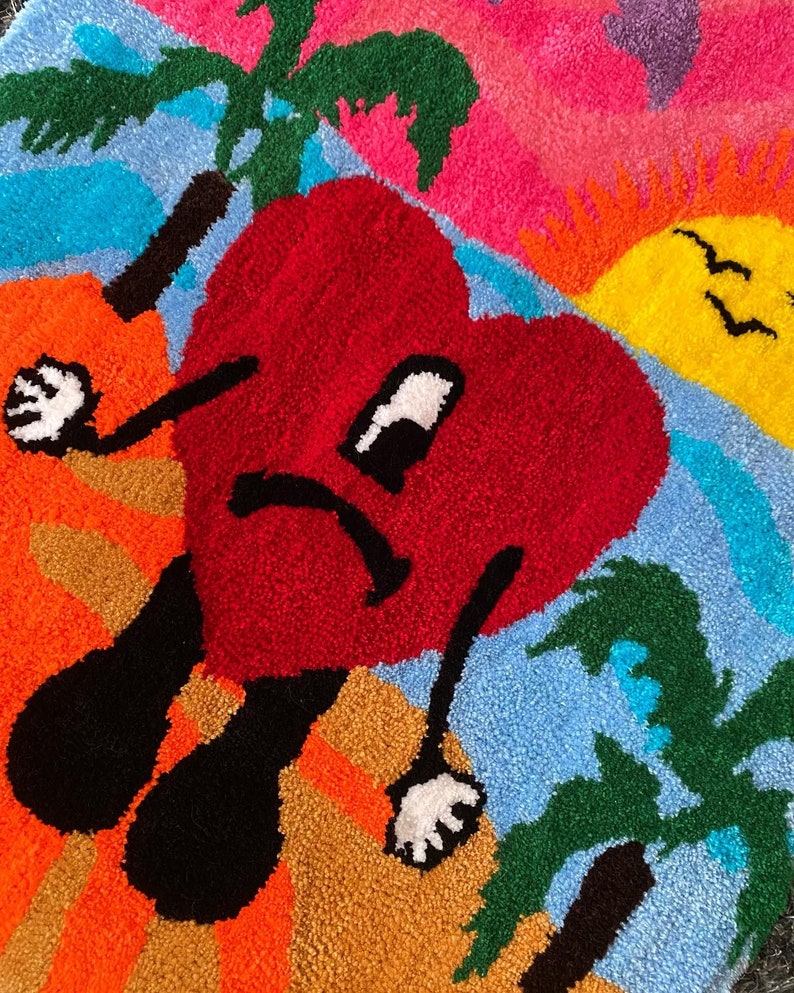 Bad Bunny Rug - Etsy