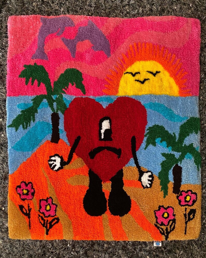 Bad Bunny Rug - Etsy
