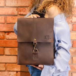 Everyday womens backpack, leather backpack for women, Mothers day womens gift, office city backpack, leather shoulder bag, womens purse gift