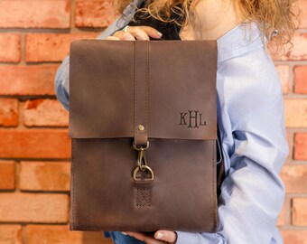 Everyday womens backpack, leather backpack for women, Mothers day womens gift, office city backpack, leather shoulder bag, womens purse gift