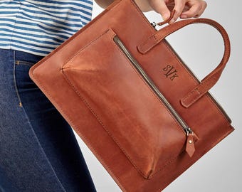 Personalized corporative gift, custom womens gift, leather laptop bag with your logo, womens laptop bag, messenger bag,  birthday gift