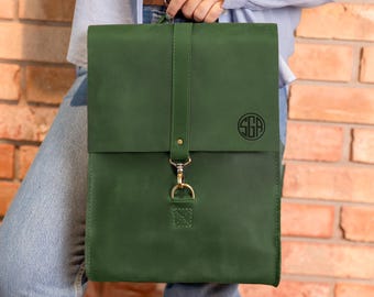 Womens daily work backpack, leather backpack for women, leather woman bag,  office city backpack, womens crossbody bag, womens purse gift