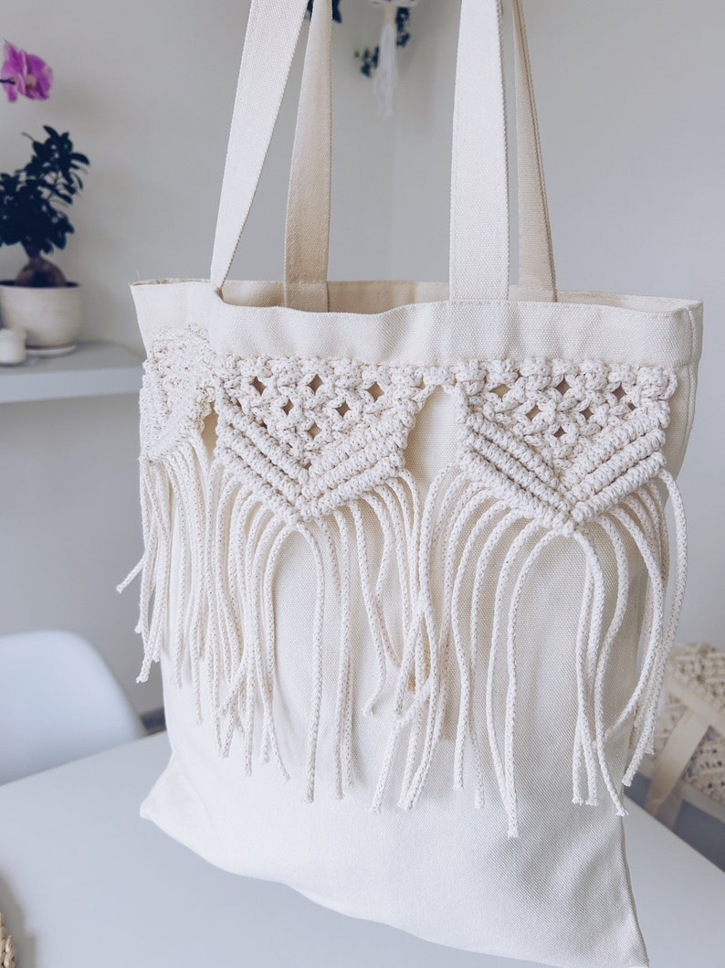 Macrame Shopper Bag, Tote Bag, Shoulder Bag, Boho Accessories - Etsy