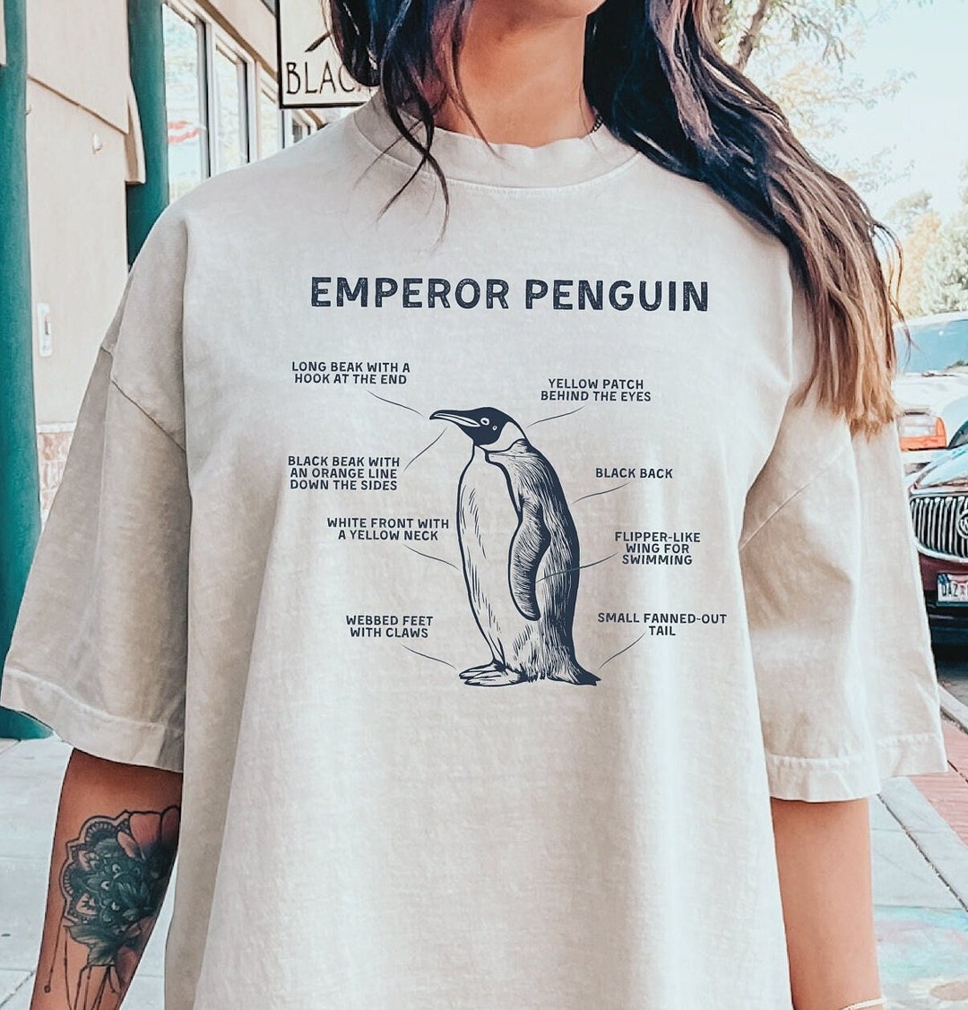 Emperor Penguin Shirt Marine Biology Anatomy Shirt Penguin Shrt Penguin