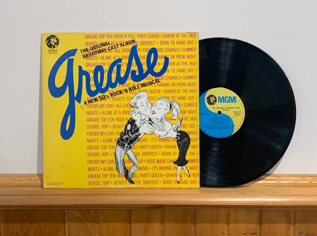 Grease. the Original Broadway Cast Album. Vinyl Record Album Lp