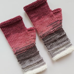 Fingerless gloves Mittens Long Arm Warmers Women Fingerless Wrist long arm Multicolored gloves Knitted gloves Vegan gloves