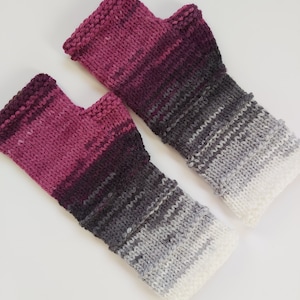 Fingerless gloves Mittens Long Arm Warmers Women Fingerless Wrist long arm Multicolored gloves Knitted gloves Vegan gloves