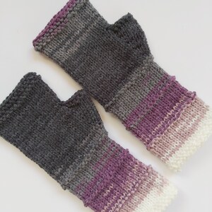 Fingerless gloves Mittens Long Arm Warmers Women Fingerless Wrist long arm Multicolored gloves Knitted gloves Vegan gloves