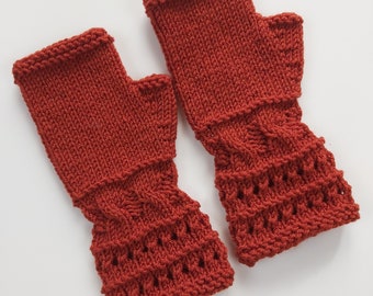 Wool Fingerless Gloves Mittens Long Arm Warmers Women Fingerless Gloves Wrist warmers Long Fingerless gloves Knitted gloves