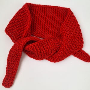 Handmade Wool Small Sophie Scarf,Small Neckerchief Scarf