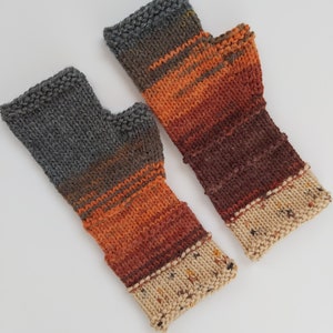 Fingerless Gloves Mittens Long Arm Warmers Women Fingerless Wrist Long Arm Multicolored Gloves Knitted Gloves Vegan Gloves
