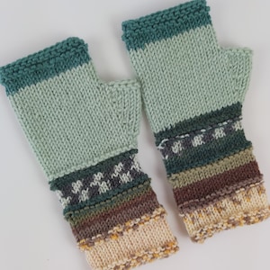 Wool Fingerless Gloves Mittens Long Arm Warmers Women Fingerless Wrist Long Arm Multicolored Gloves Knitted Gloves