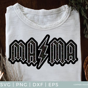 Mama ACDC - Instant Digital Download, Svg, Png, Dxf, Eps – Rocker Mom ...
