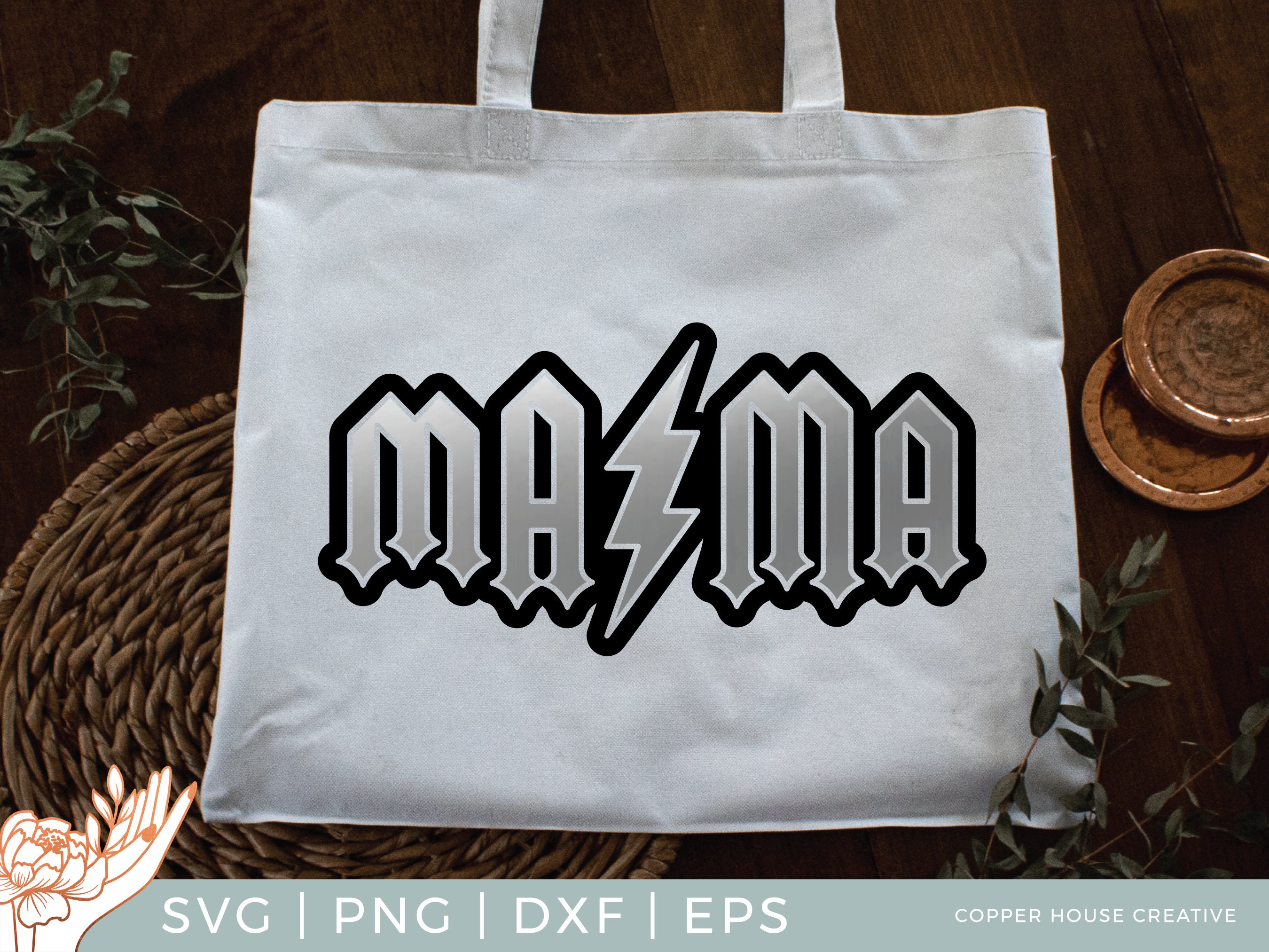 Mama ACDC - Instant Digital Download, Svg, Png, Dxf, Eps – Rocker Mom ...