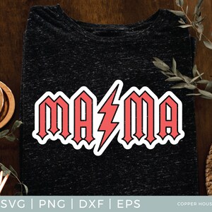 Mama ACDC - Instant Digital Download, Svg, Png, Dxf, Eps – Rocker Mom ...