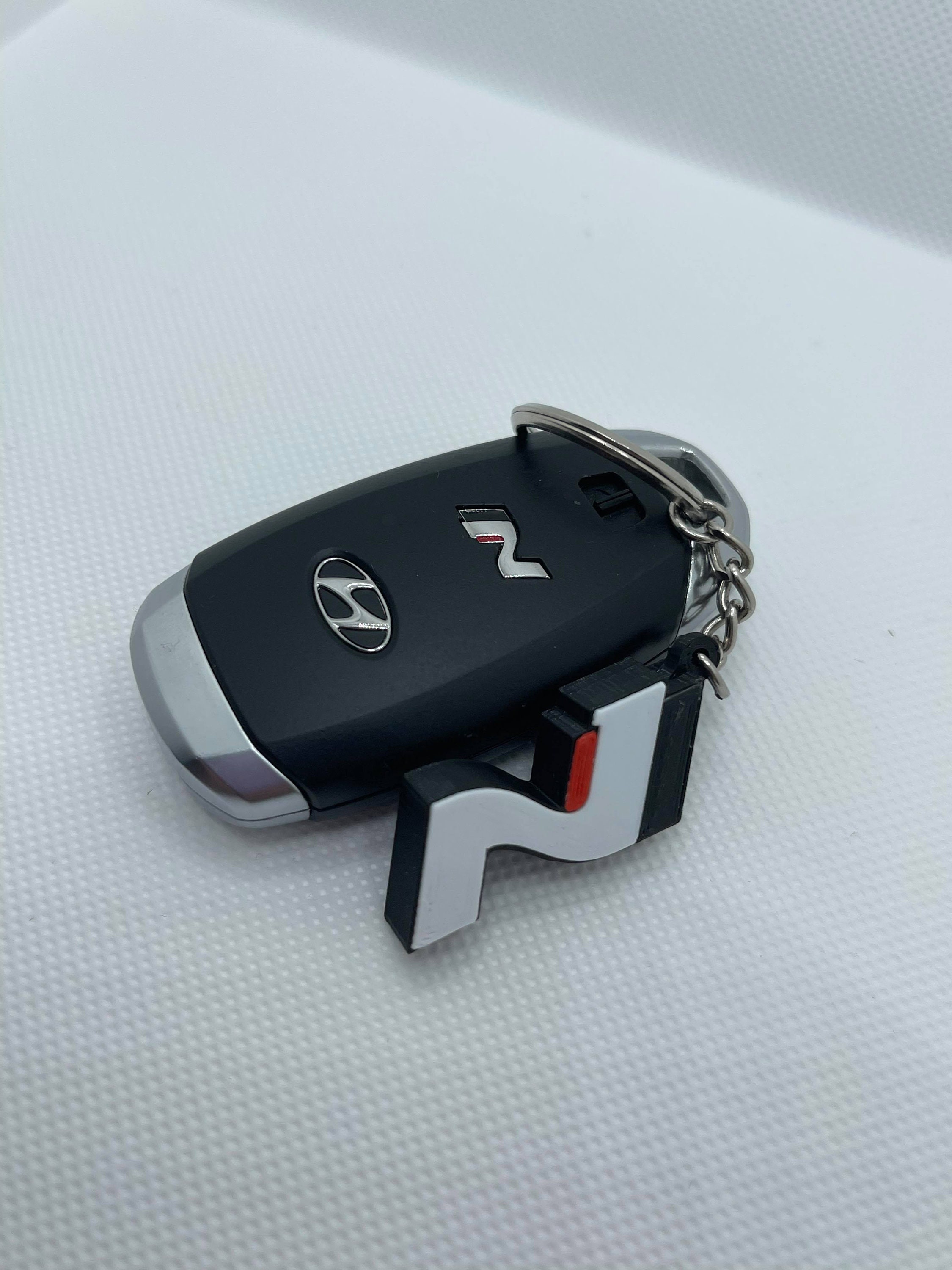 【Z.MYUKI】 Kona / EV N i30 i30N Protection clé avec Porte clés Accessoire  intérieur TPU pour Hyundai Kona i30 2020 2021 2022 (Noir)