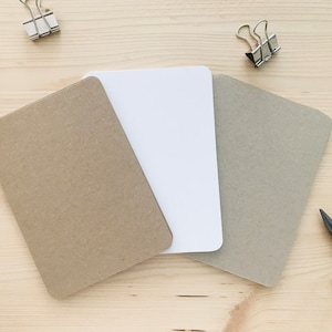 Karten zum Basteln DIN A6 | Kraftpapier | Naturpapier | Graspapier | Einladung Taufe | Geburtstag | Hochzeit | 300 - 350g/m2