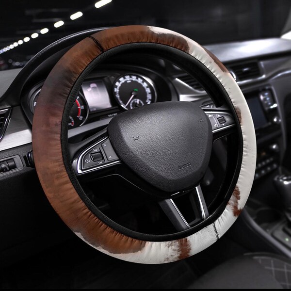 Cow Print Steering Wheel Cover Etsy