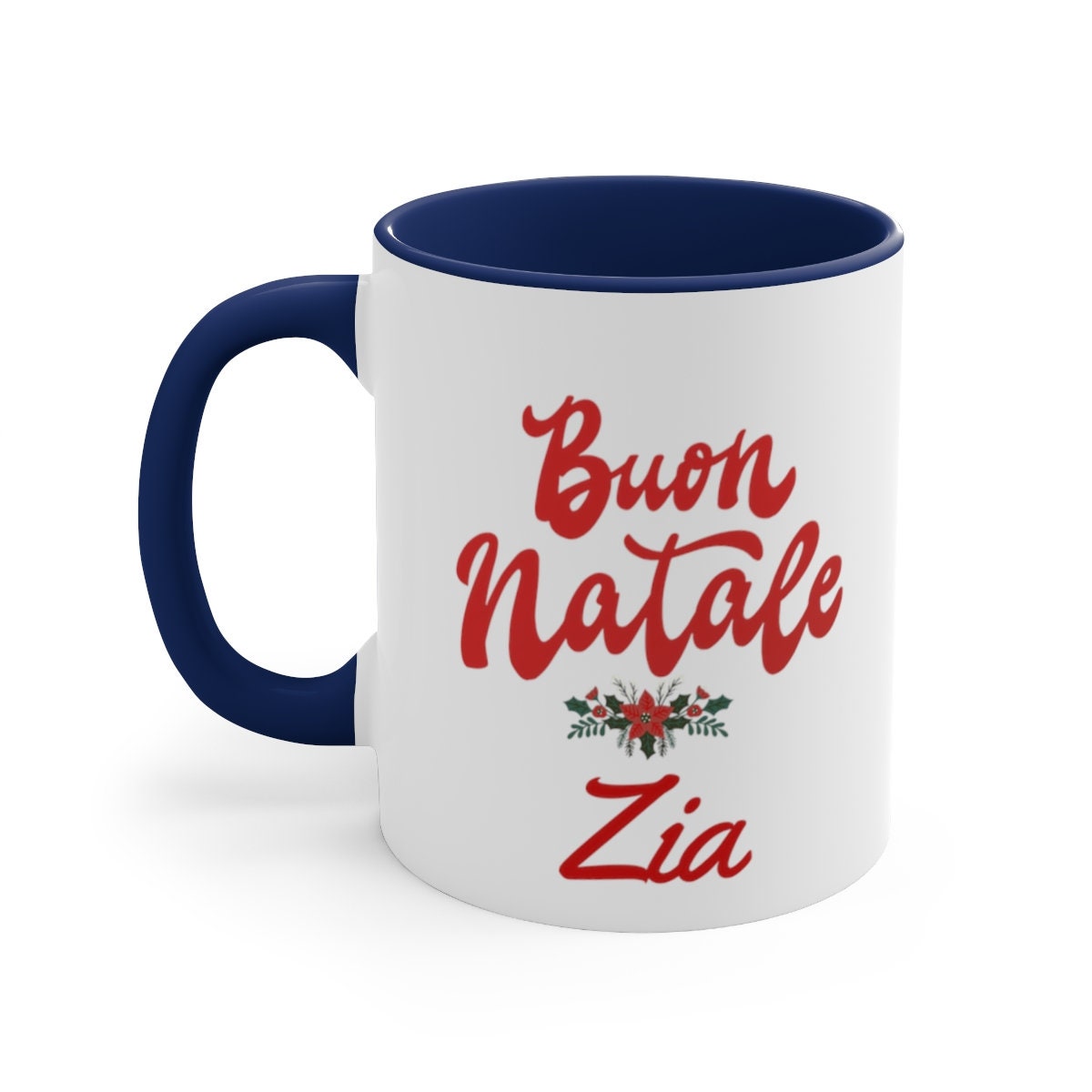 Italian Mug for Zia Ceramic Mug for Auntie, Personalized Auntie Mug