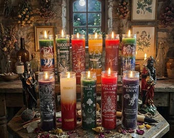Intention Screened Candles - Orisha Worship