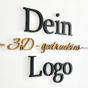 Personalized 3D sign with your own logo 3D lettering advertising sign advertising 3D print approx. 800 x 1100 mm