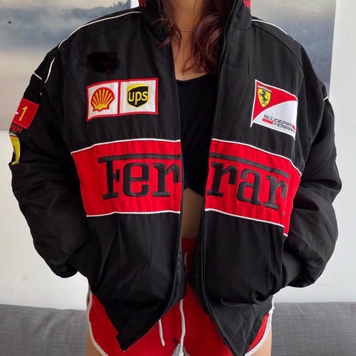 Racing Jacket Vintage RARE Ferrari 