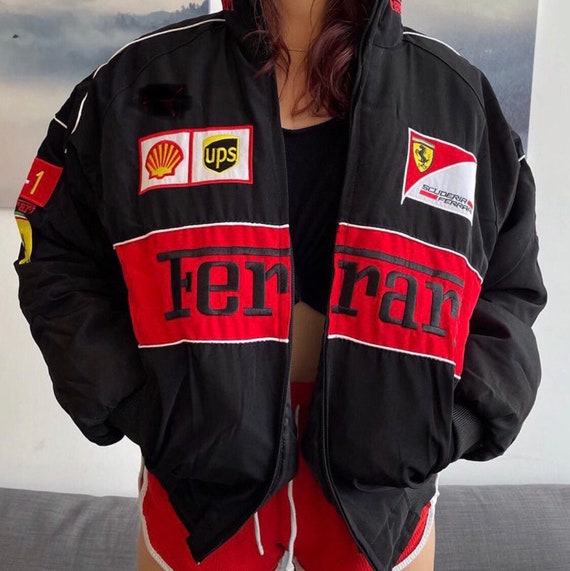 Veste de course vintage RARE Ferrari Mode Hiver Brodé | Etsy France