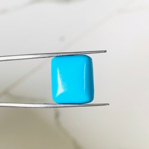 CABOCHON carré turquoise de qualité AAA+, 15x13 MM, 9 carats, cabine en pierre précieuse turquoise propre pour la fabrication de bijoux, turquoise naturelle