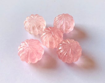 AAA+ Morganite Intaglio di Melone, Cabochon di Cristallo Naturale (15-16 mm)