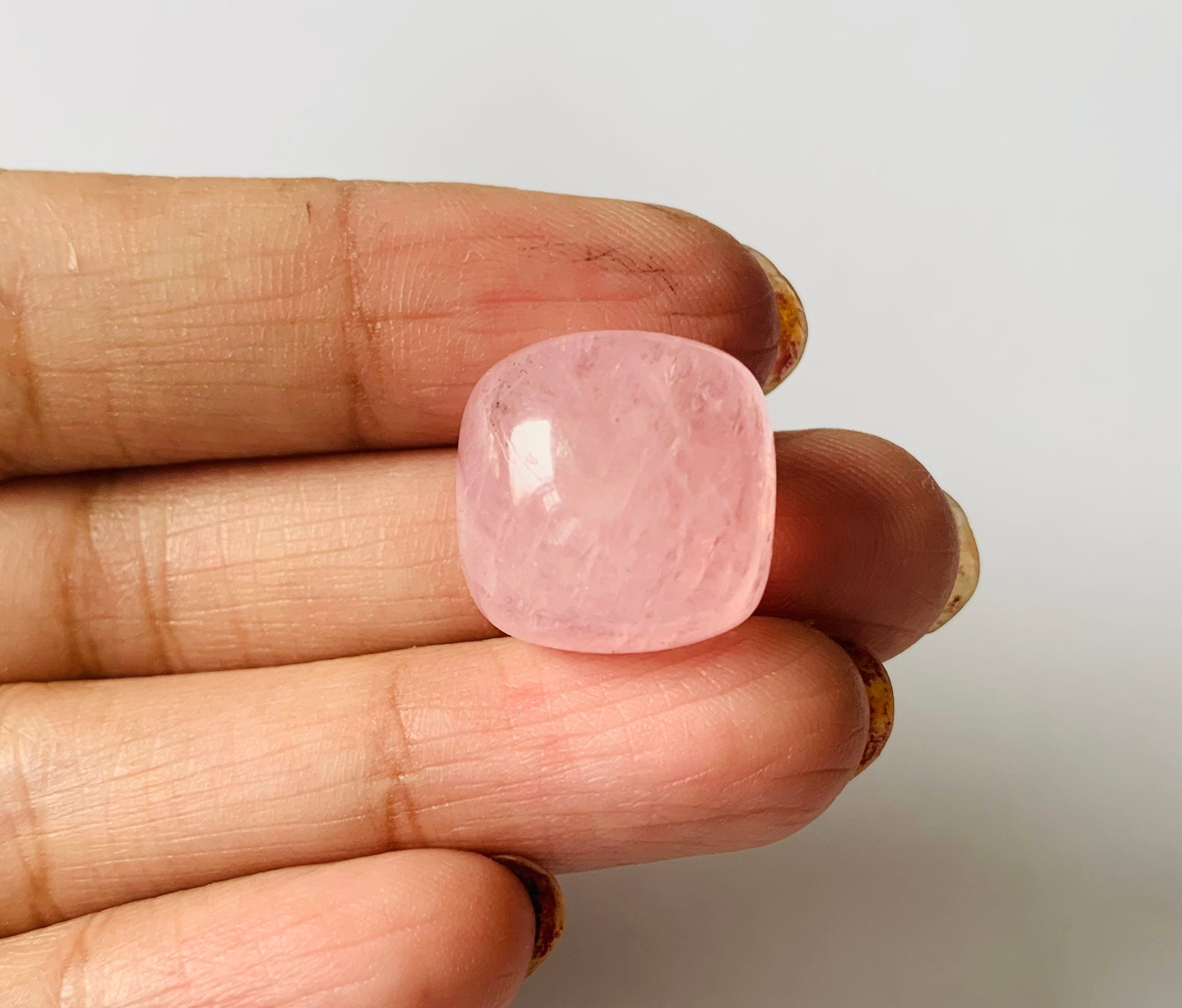 Natural Morganite Crystal Gemstone Smooth Morganite Cabochon 62 Carat 34x25 MM Pear Shape Cabochon Crystal Stone Etsy