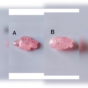 Natuurlijke Morganite Vis Carving, Handgemaakte Carving Vis, Helende Vis, Edelsteen Snijden, Unieke Vis Snijden, Ambachtelijke Gesneden Edelsteen Vis