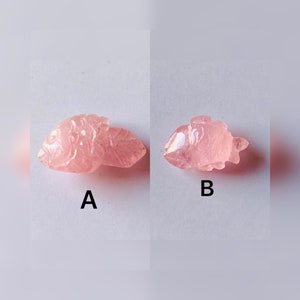 Natuurlijke Morganite Vis Carving, Handgemaakte Carving Vis, Helende Vis, Edelsteen Snijden, Unieke Vis Snijden, Ambachtelijke Gesneden Edelsteen Vis