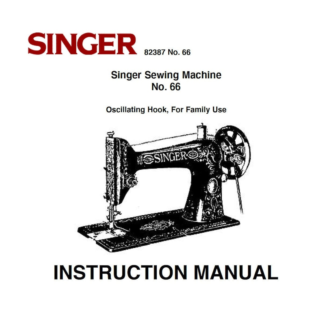 SINGER Vintage Model 66 Machine, Digital Download, Sewing