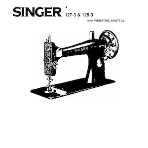 Instruction Manual for the SINGER Vintage Model 127 Treadle Machine, Printed Booklet How-To Guide, including Exploded Part View
