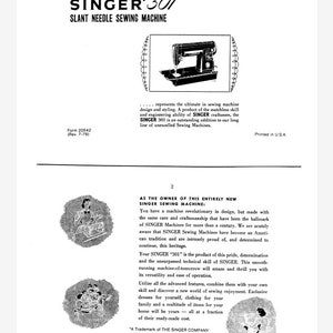 Singer 301 Sewing Machine - Etsy