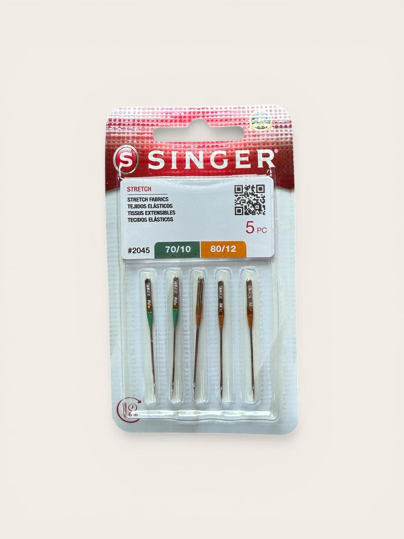 Red Tips Singer Singer Stretch Sewing Machine Needles #2045 – Sizes 70/10, 80/12 – 5 ...