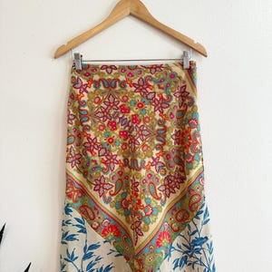 Y2K Colorful Boho Free People Skirt size 3 image 2