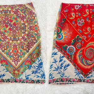 Y2K Colorful Boho Free People Skirt size 3 image 1