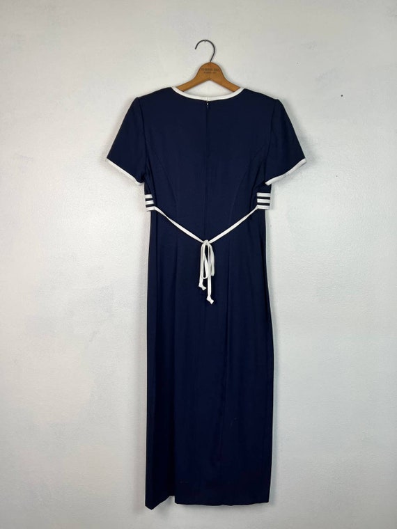 Vintage 80's Nautical Dress size 6 - image 5