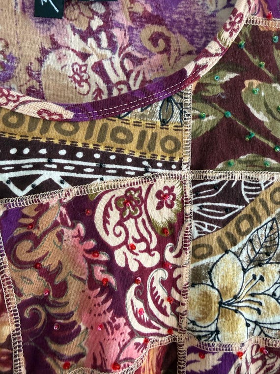 90s Patchwork Graphic Tee - image 8