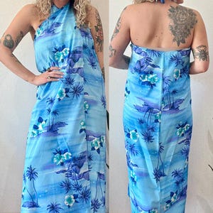 NOS 1970’s Hawaiian Pareau Wrap Dress