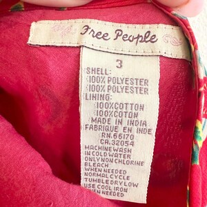 Y2K Colorful Boho Free People Skirt size 3 image 9