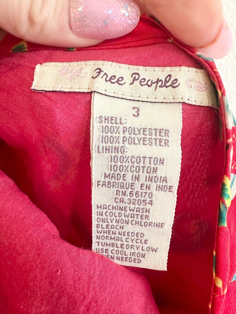 Y2K Colorful Boho Free People Skirt size 3 image 9