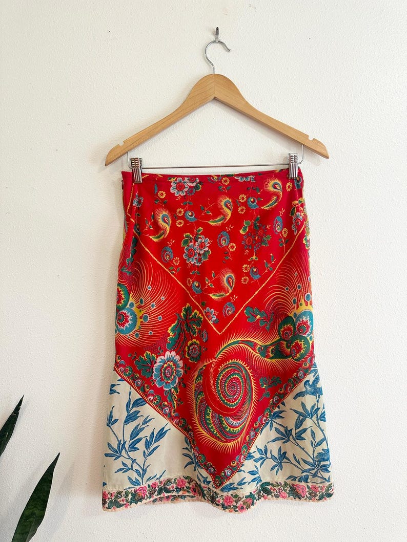 Y2K Colorful Boho Free People Skirt size 3 image 5