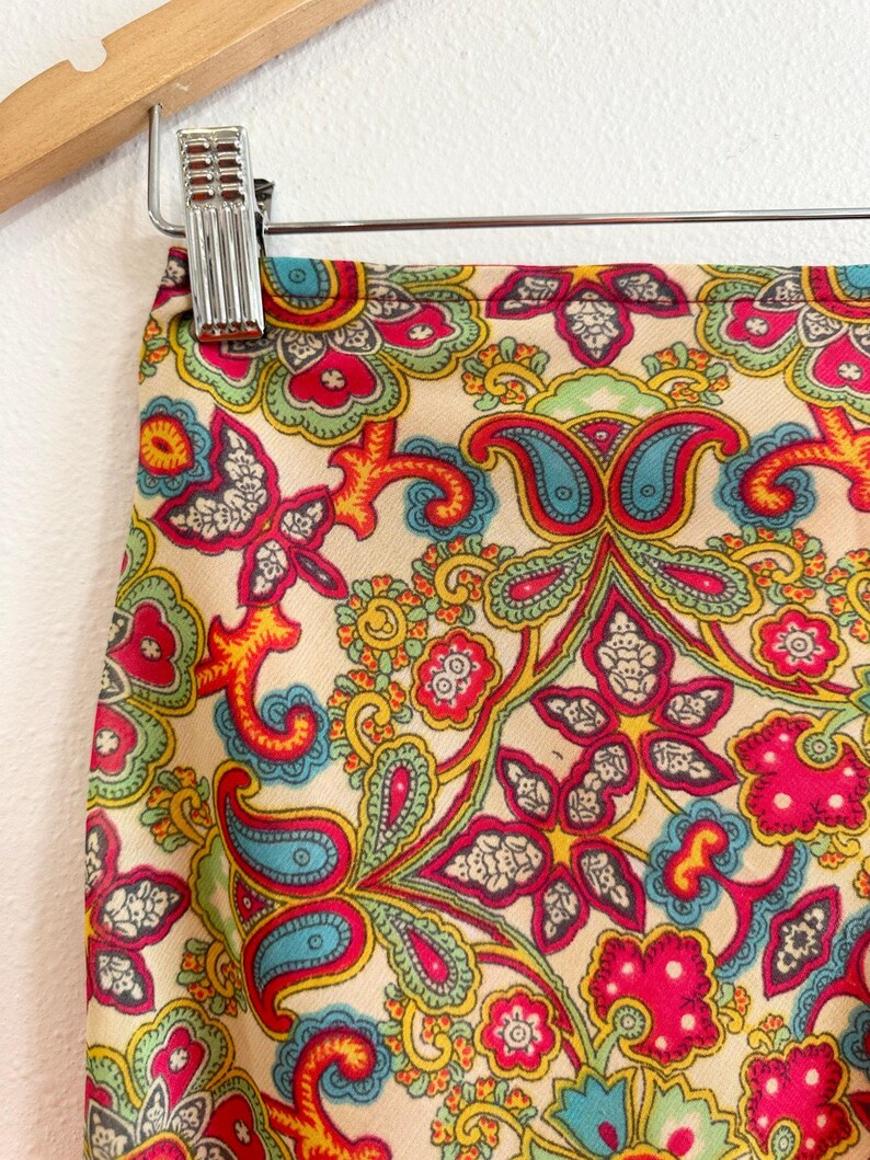 Y2K Colorful Boho Free People Skirt size 3 image 3