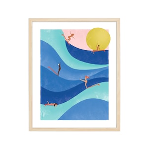 Who Run the World | Women Who Surf, Lady Sliders, Female Shredders and Froth Queens, Share the Stoke, Surf Art Print Illustration