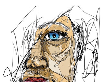 Scribble face