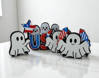 4th of July themed Ghost Decorations 3d Printed